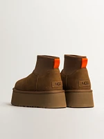 WOMENS UGG CLASSIC MINI DIPPER BOOT - CHESTNUT