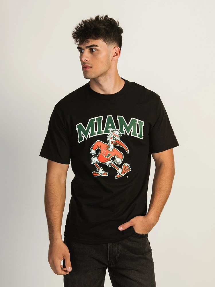 T-SHIRT NCAA MIAMI U MASCOT