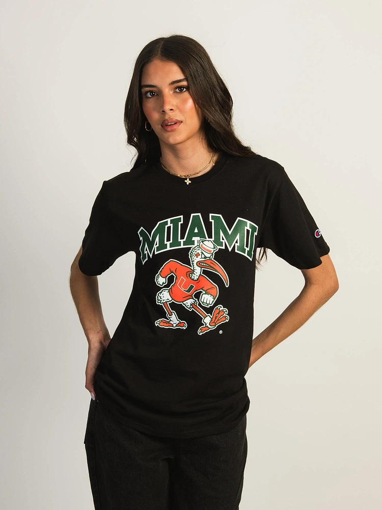 T-SHIRT NCAA MIAMI U MASCOT