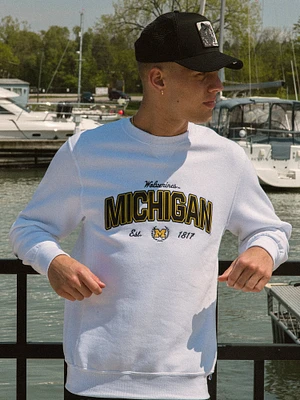 NCAA MICHIGAN CREWNECK