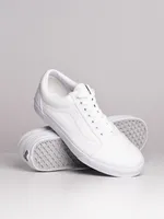 MENS VANS OLD SKOOL TRUE WHITE CANVAS SNEAKER