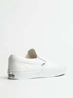 CHAUSSURES À ENFILER CLASSIQUES POUR FEMMES EN TOILE BLANC VÉRITABLE