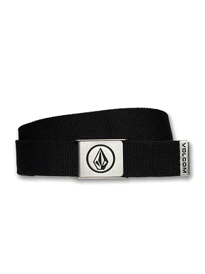 VOLCOM CIRCLE WEB BELT - BLACK - CLEARANCE