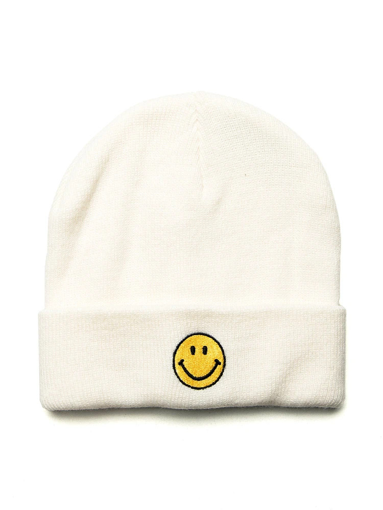 KOLBY BLACK EMBROIDERED BEANIE