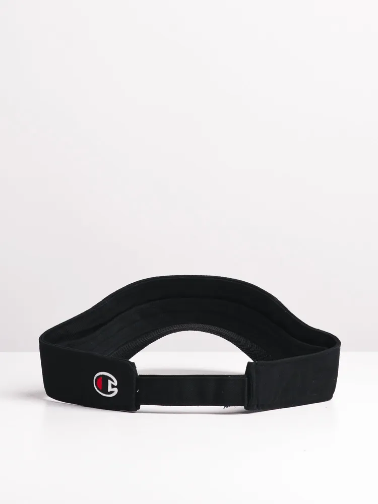 TWILL MESH VISOR - BLACK - CLEARANCE