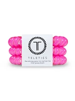 TELETIES HAIR TIE LARGE - HOT PINK - CLEARANCE