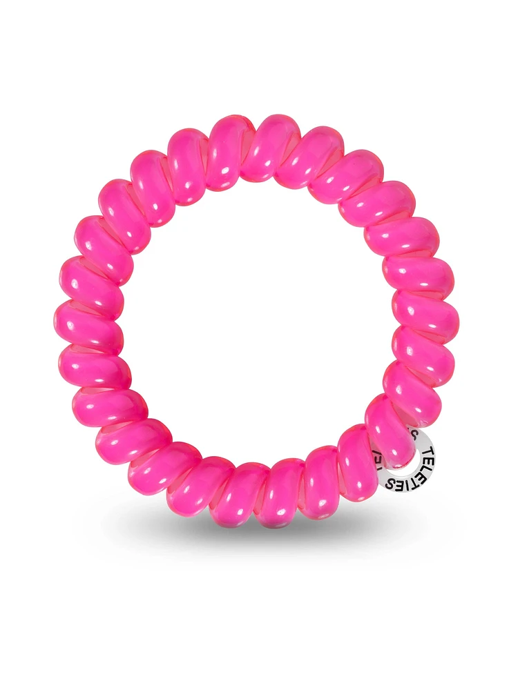 TELETIES HAIR TIE LARGE - HOT PINK - CLEARANCE