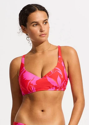 Birds Of Paradise Halter Bikini Top for D+ cups