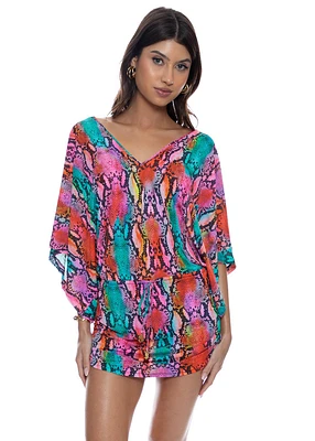 Electric Skin V-Neck Dress