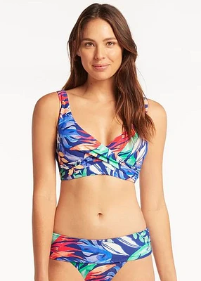 Cabana Cross Front Multifit Bra