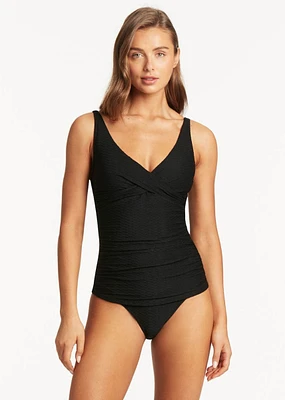 Honeycomb Cross Front Tankini