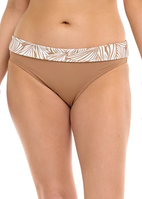 Mid Waist Fold Over Biomes Bikini