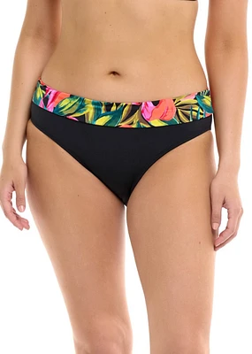 Mid Waist Fold Over Castaway Bikini