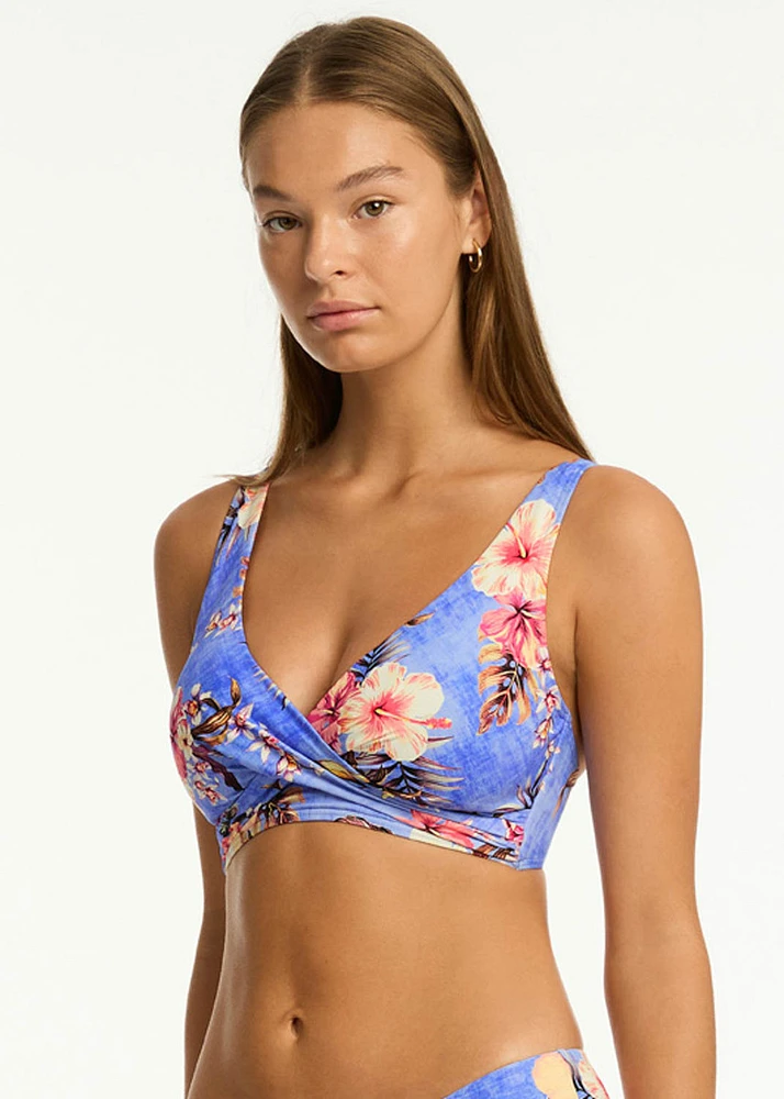 Haut bralette Blue Hawaii
