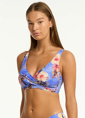 Bralette Top Blue Hawaii