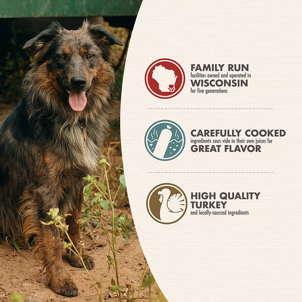 - Gently Cooked Sous Vide Frozen Dog Food - Nutrient Rich TurkiBowls - For All Dog Breeds & Ages