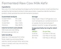Answers - Fermented Raw Cow Milk - NC