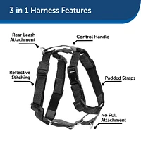 PetSafe - Dog Harness - 3 in 1 Black