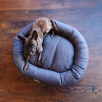 - Donut Dog Bed - Celadon Navy