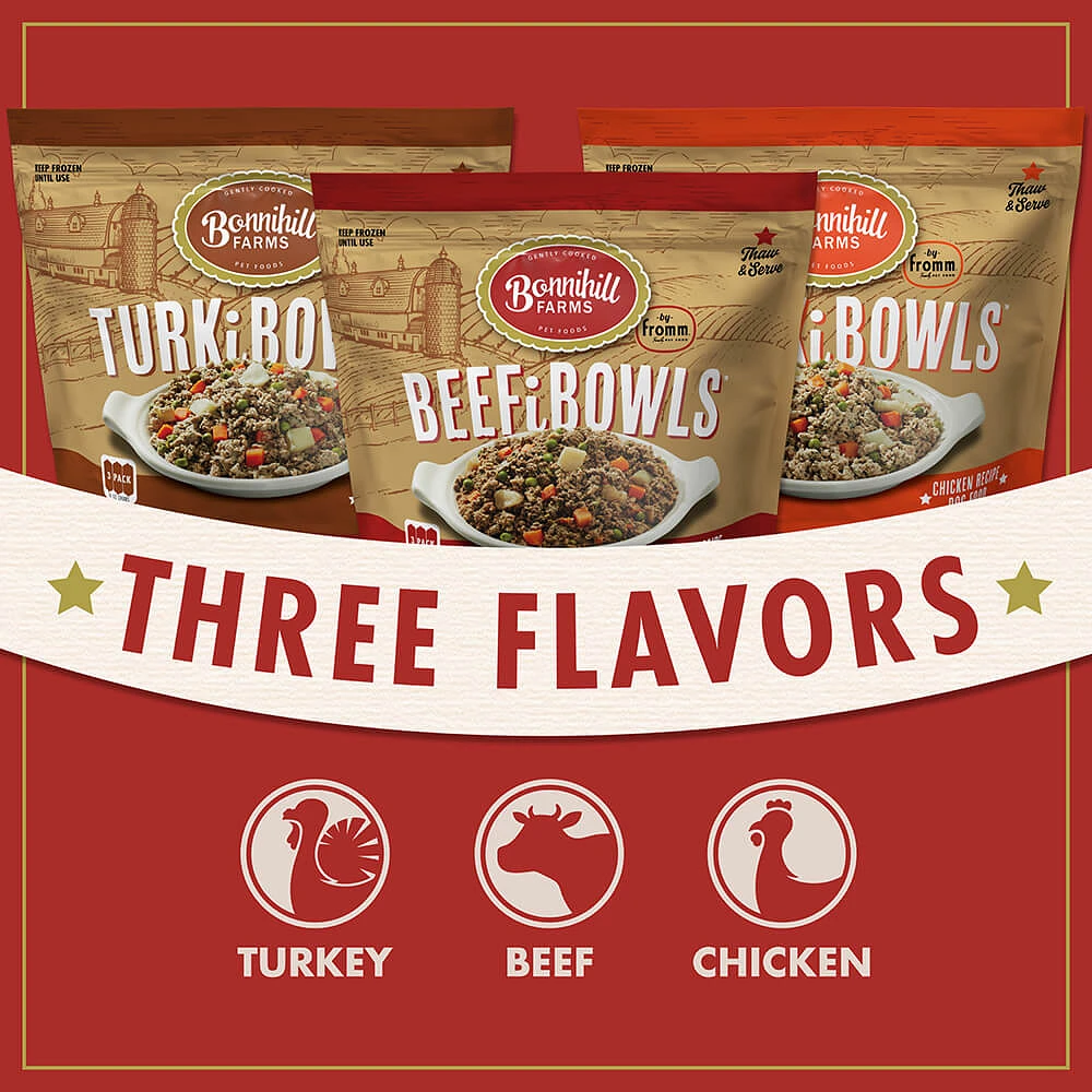 - Gently Cooked Sous Vide Frozen Dog Food - Nutrient Rich TurkiBowls - For All Dog Breeds & Ages