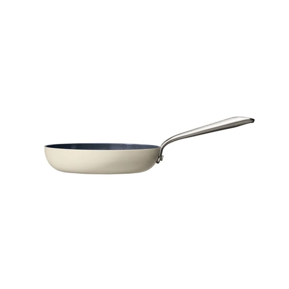 Crate & Barrel EvenCook Ceramic ™ Cream Nonstick 8-Piece Cookware Set with Bonus