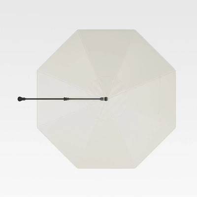 10' White Sand Sunbrella ® Round Cantilever Outdoor Patio Umbrella Canopy