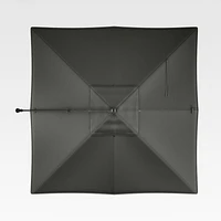 10' Sunbrella ® Charcoal Square Cantilever Outdoor Patio Umbrella Canopy