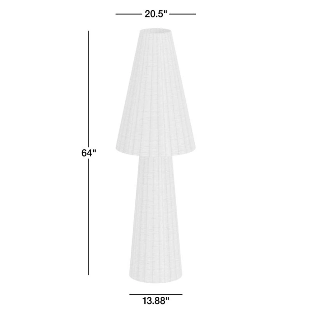 Tessere Rattan Floor Lamp 64"