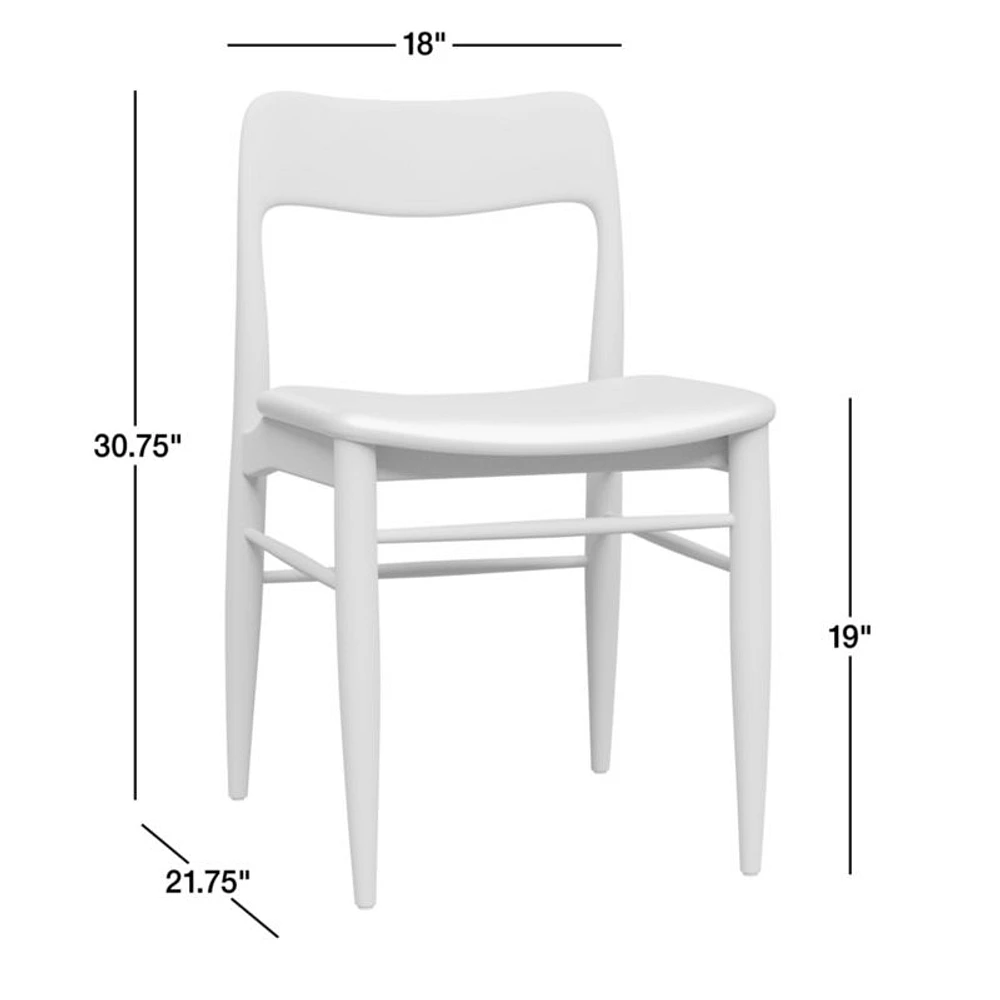 Tate Black Wood Dining Chair