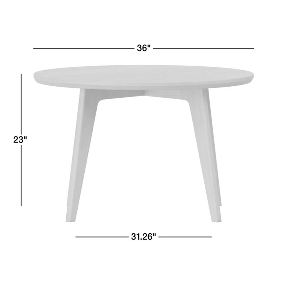 Tatum Walnut Wood Round Kids Play Table