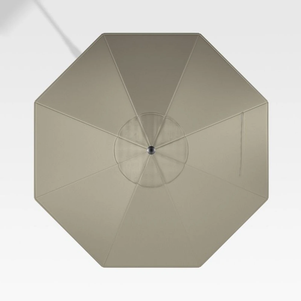 9' Round Sunbrella ® Stone Outdoor Patio Umbrella Canopy