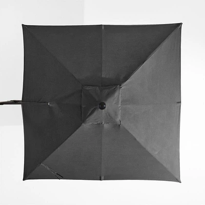 9' Square Cast Charcoal Grey Sunbrella® Outdoor Cantilever Patio Umbrella Cover