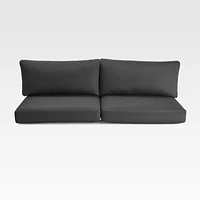 Abaco Soot Grey Sunbrella ® Outdoor Sofa Cushions