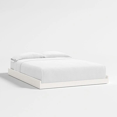 Abridged White Glaze Kids Full Trundle Bed