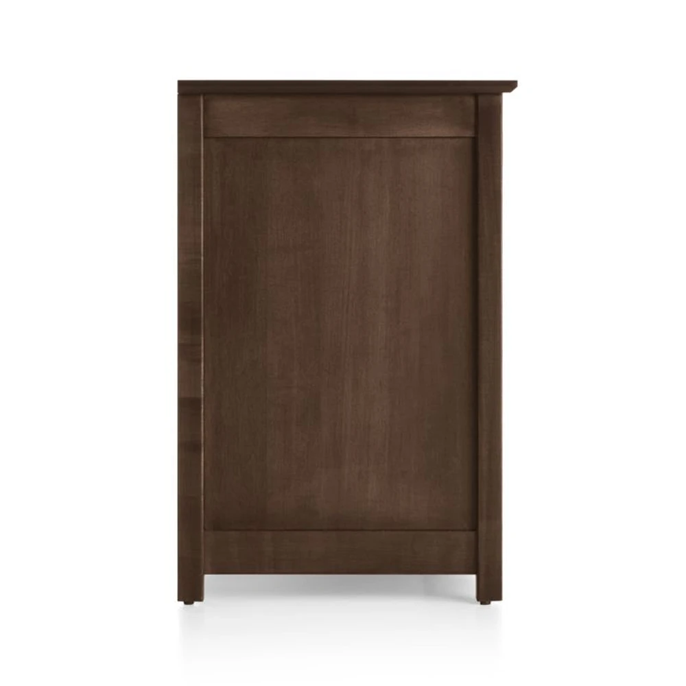 Ainsworth Cocoa 64" Storage Media Console with Glass/Wood Doors