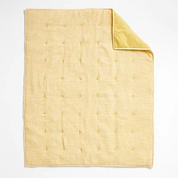 Aire Washable Yellow Baby Crib Hand-Quilted Comforter