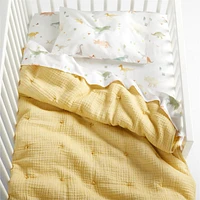 Aire Washable Yellow Baby Crib Hand-Quilted Comforter
