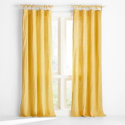 Aldrin Organic Cotton Sheer Window Curtain Panel 44"x63