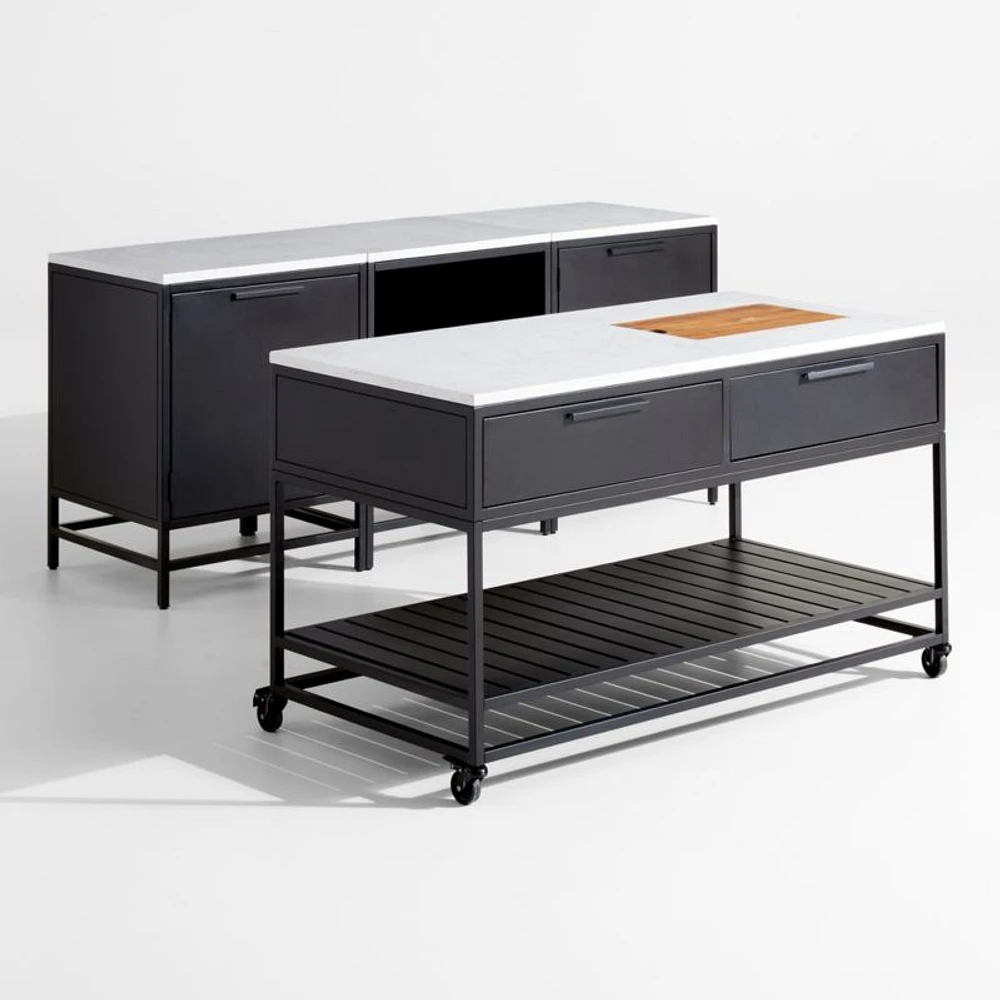 Alfresco -Piece Outdoor Kitchen Set with Island