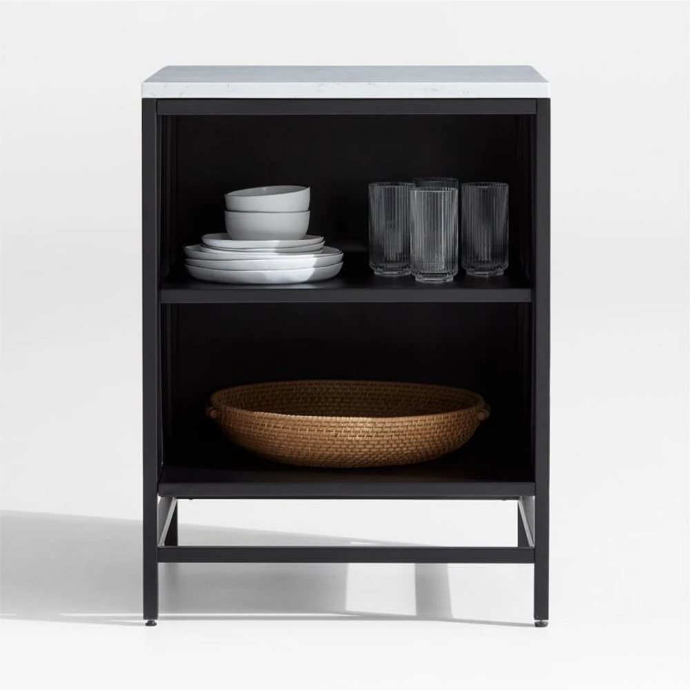 Alfresco Black Convertible Outdoor Kitchen Cabinet