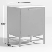 Alfresco Black Single Outdoor Kitchen Cabinet