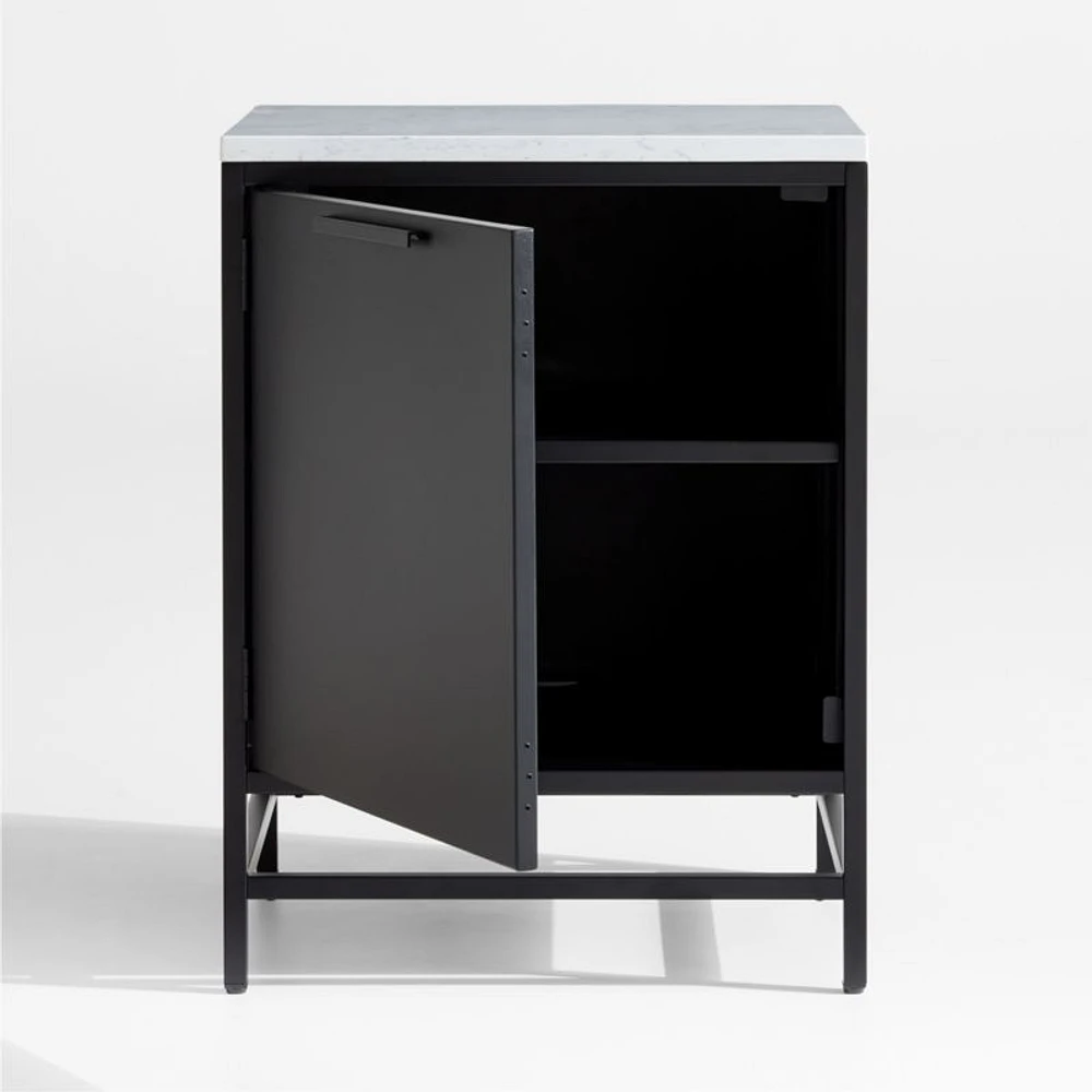 Alfresco Black Single Outdoor Kitchen Cabinet