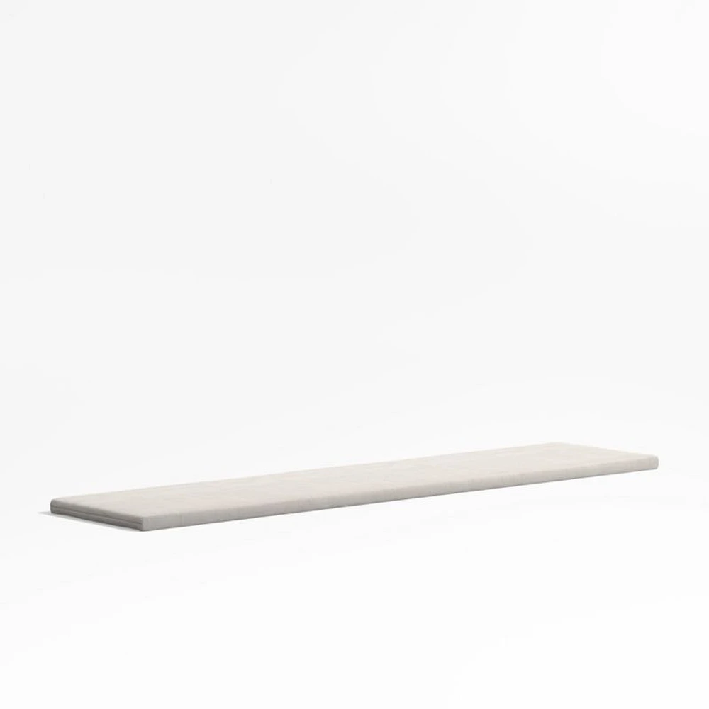 Alfresco Silver Sunbrella ® Outdoor Dining Bench Cushion