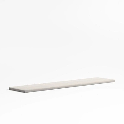 Alfresco Silver Sunbrella ® Outdoor Dining Bench Cushion