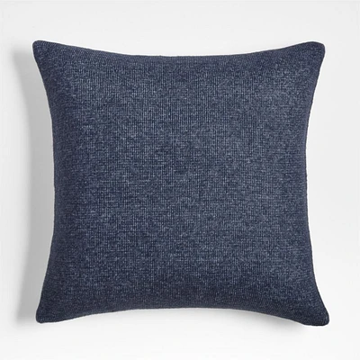 Alpine Cozy Ivory and Indigo Blue Reversible 23"x23" Throw Pillow Cover