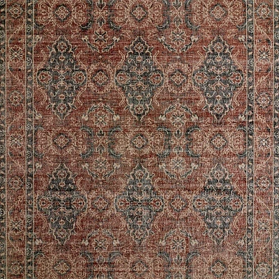 Amalfi Wool Traditional Hand-Knotted Rust Red Area Rug 8'x10'