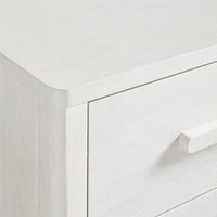 Archie 50" Whitewashed Ash Wood Wide 6-Drawer Kids Dresser