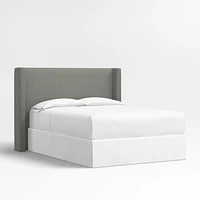 Arden 52" Graphite Grey Upholstered King Headboard