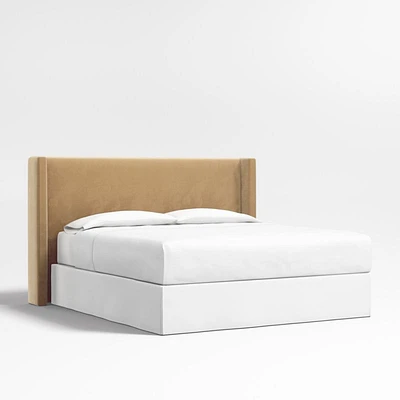 Arden 52" Camel Brown Upholstered King Headboard