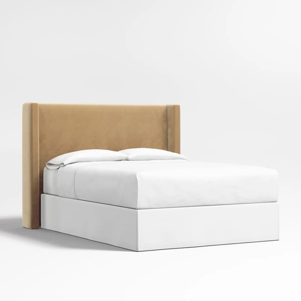 Arden 52" Camel Brown Upholstered King Headboard